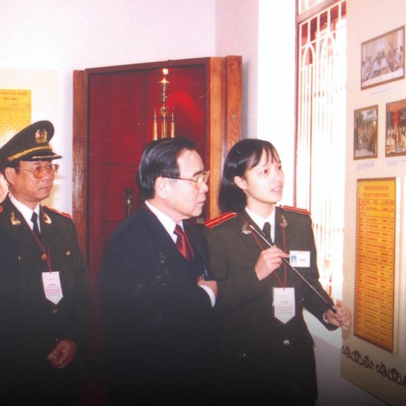 Đồng chí Phan Văn Khải, Thủ tướng Chính phủ nước Cộng hòa xã hội chủ nghĩa Việt Nam thăm Học viện An ninh nhân dân tại Lễ kỷ niệm 55 năm Ngày truyền thống Nhà trường, ngày 16/11/2001